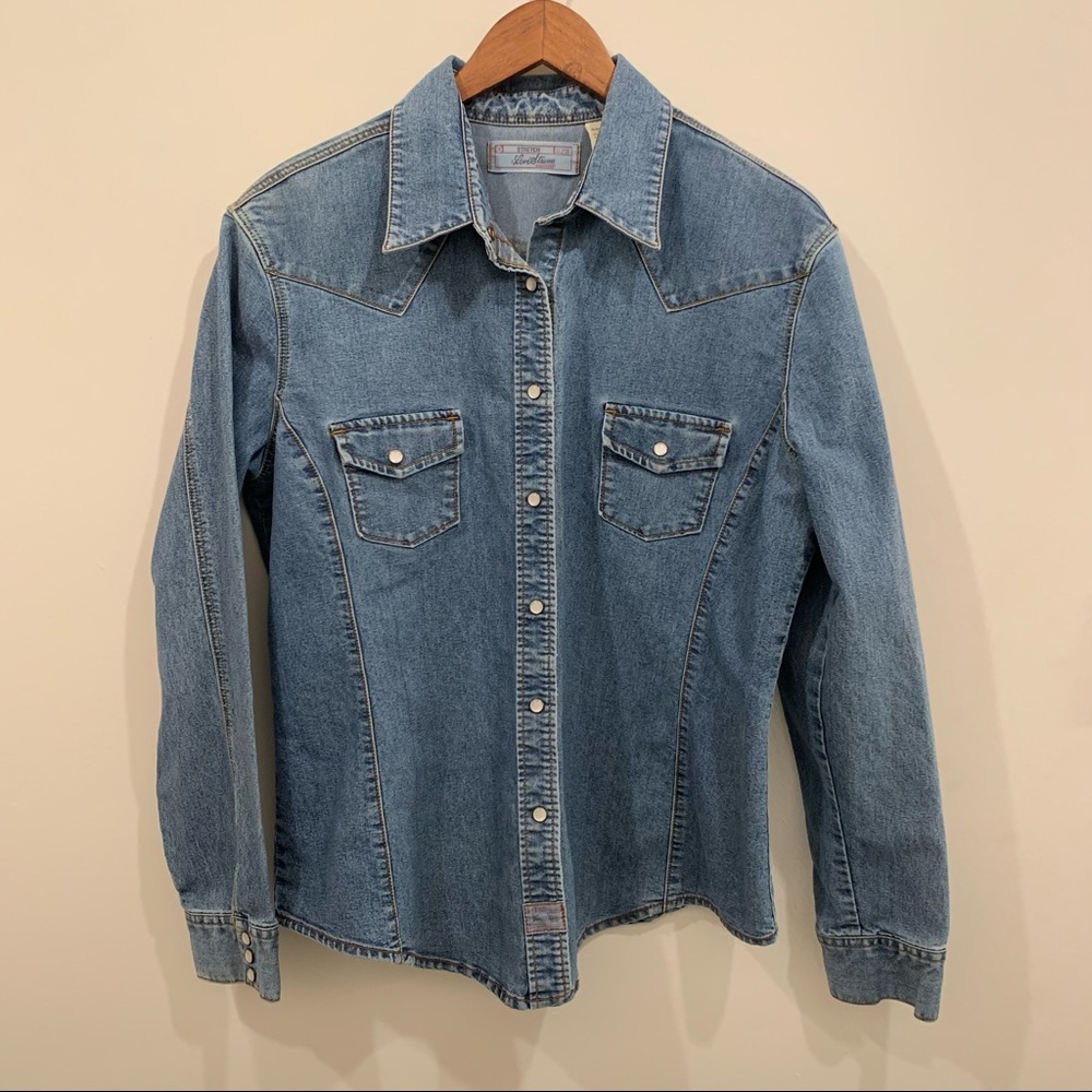EUC Levi Strauss Vintage Denim Jean Pearl Jacket